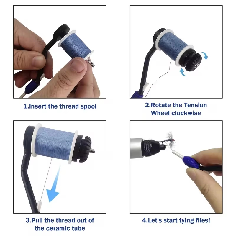 2PCS Fly Tying Bobbin Holder C - Baitcasting Reel review and price
